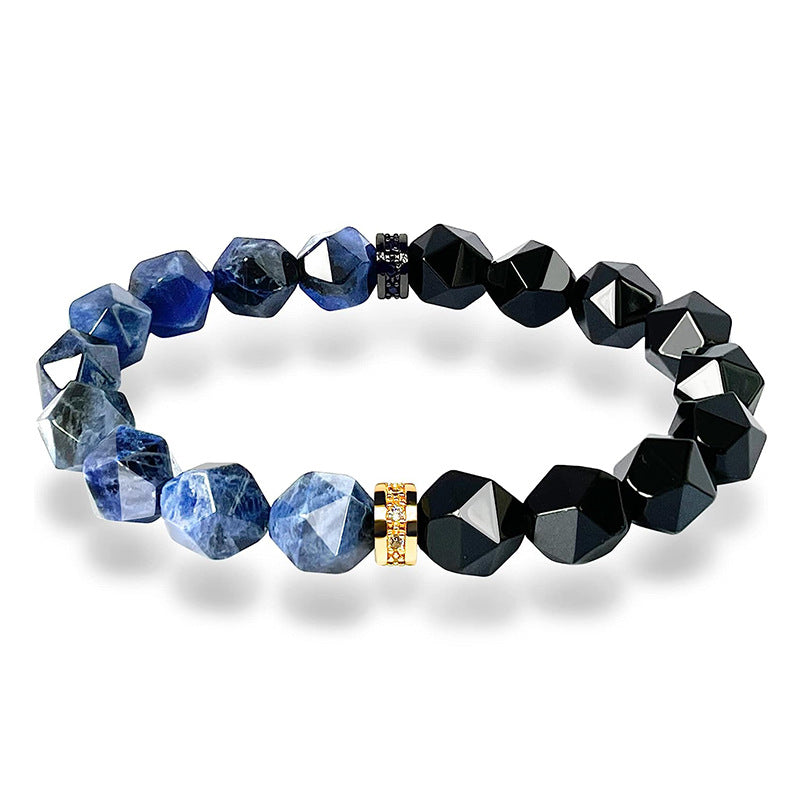 Natural Cut Surface Tiger-eye Bracelet