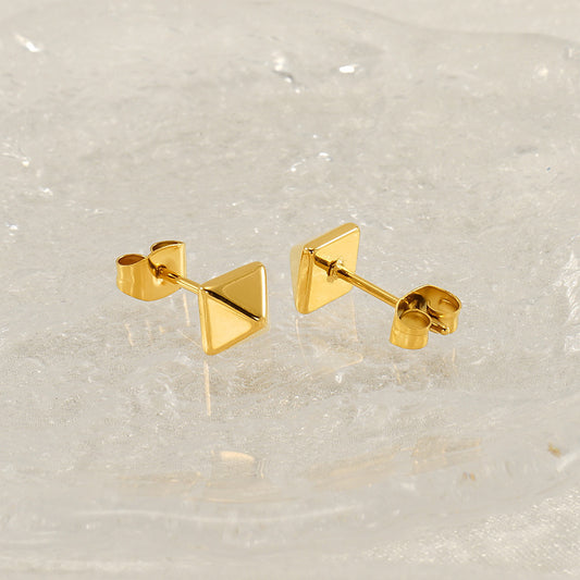 Fashion Stainless Steel Rivet Three-dimensional Stud Earrings