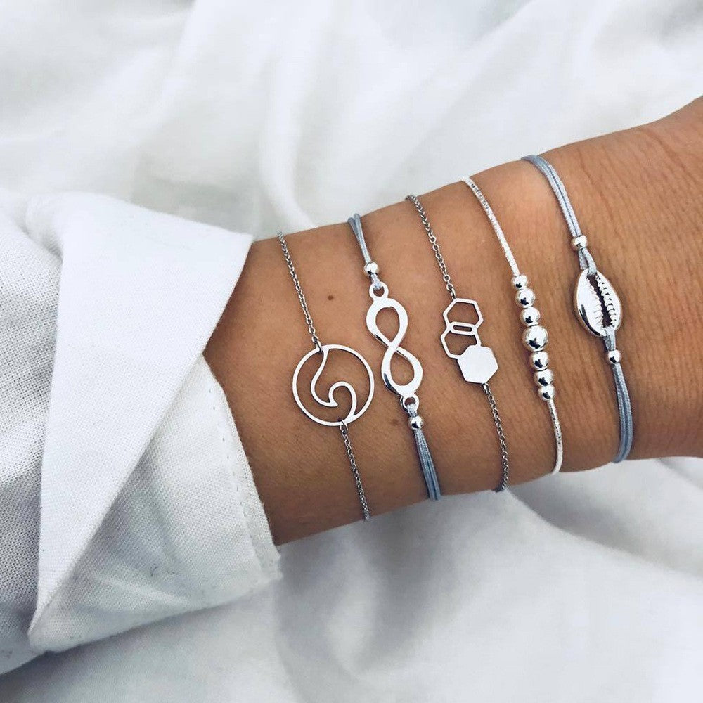Bohemian Bracelets & Bangles Set – Vintage Beaded Boho Charm Jewelry for Women