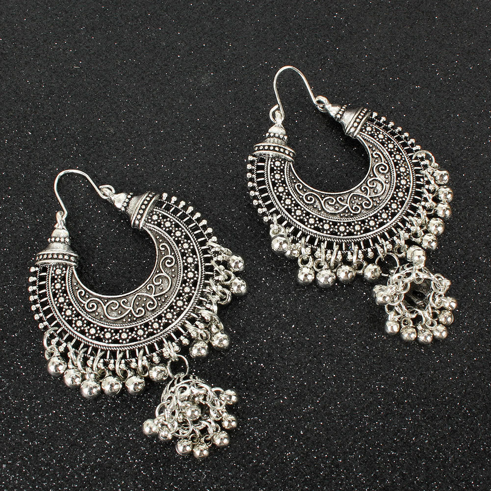 Bell Tassel Earrings Diamond Lens