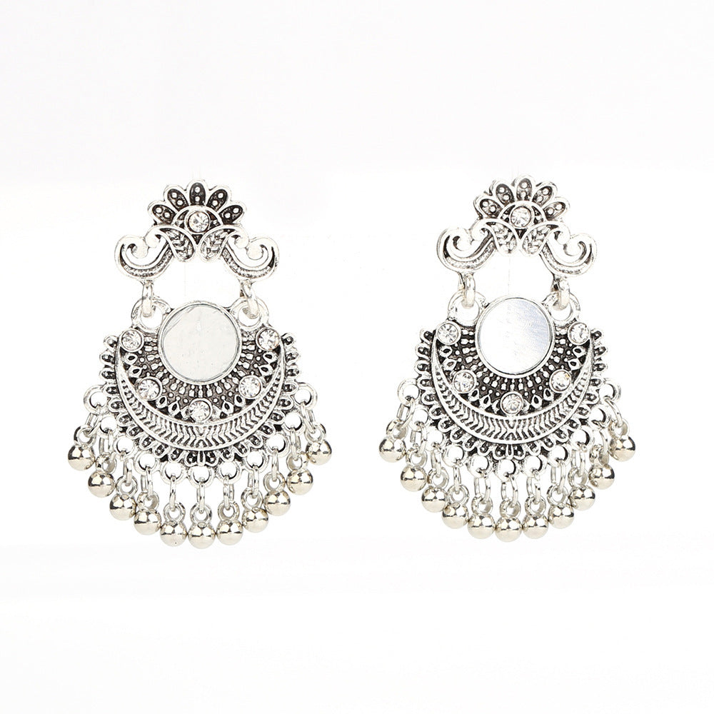 Bell Tassel Earrings Diamond Lens