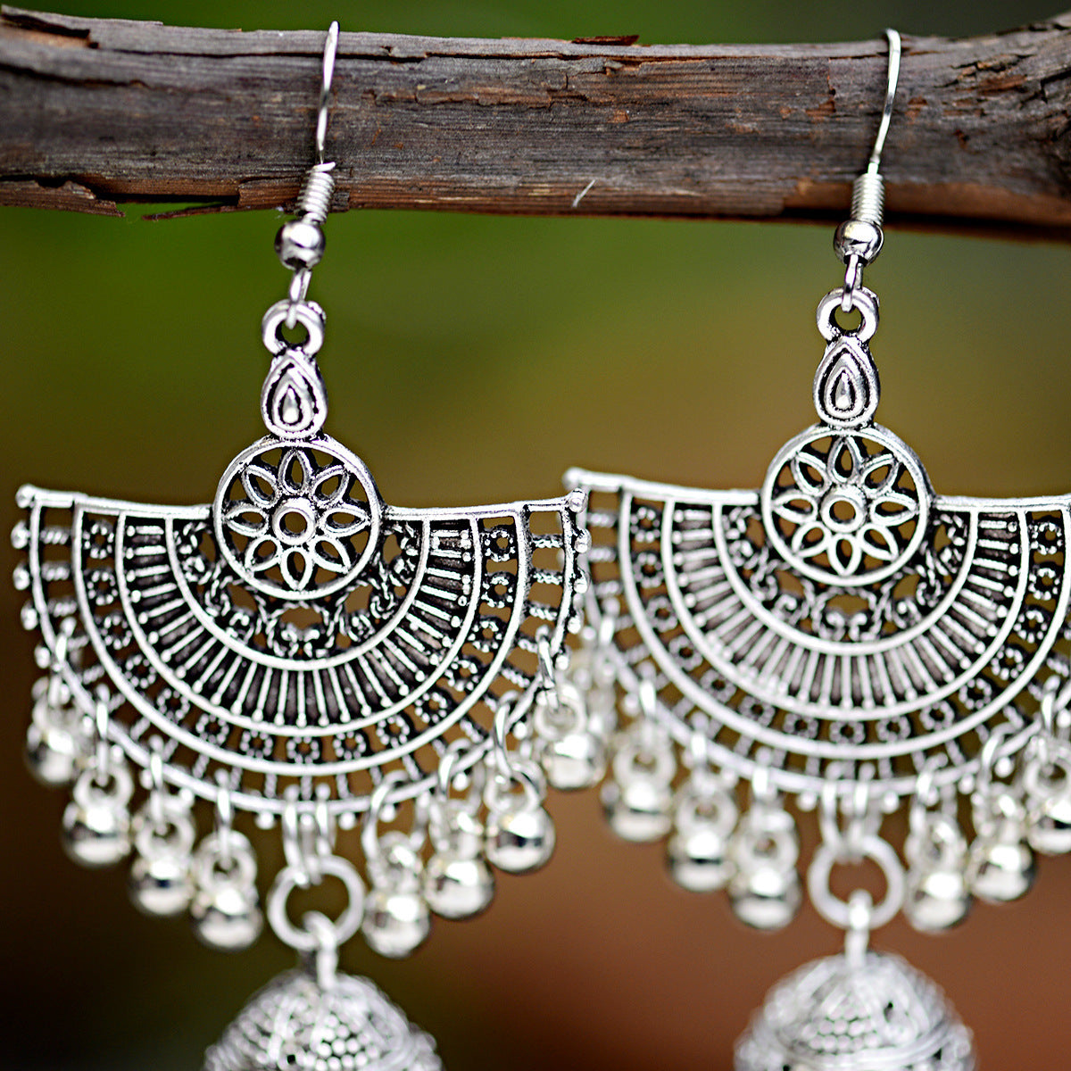 Bell Tassel Earrings Diamond Lens