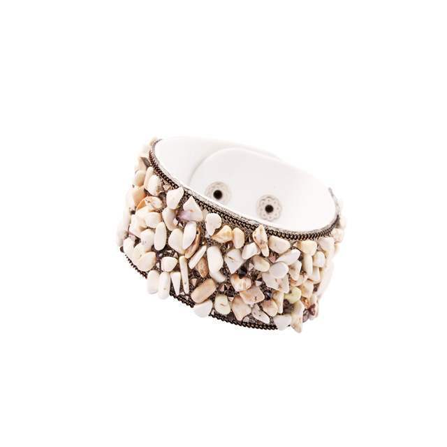 Leather Wrap Bracelet for Women Crystal Couple Jewelry