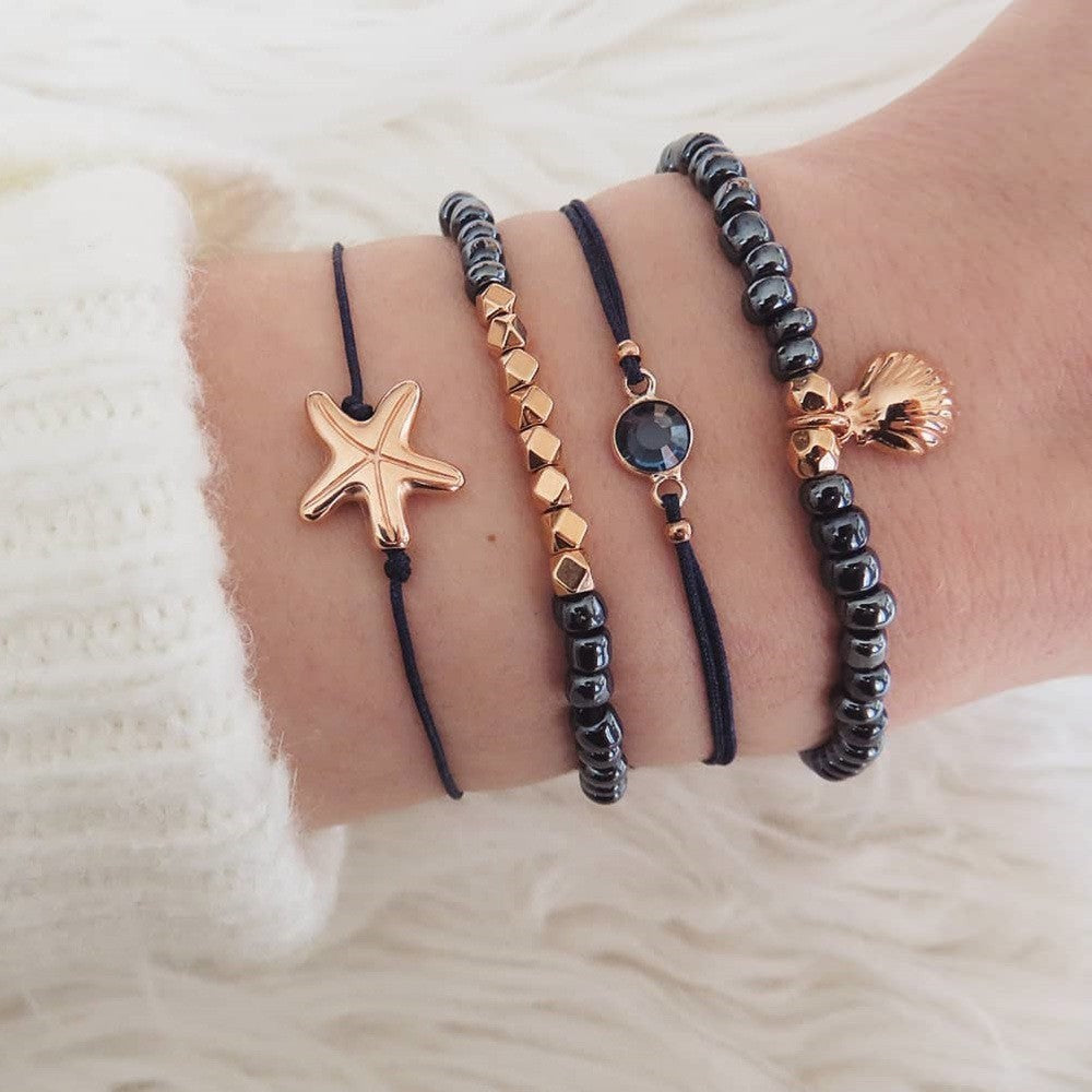 Bohemian Bracelets & Bangles Set – Vintage Beaded Boho Charm Jewelry for Women
