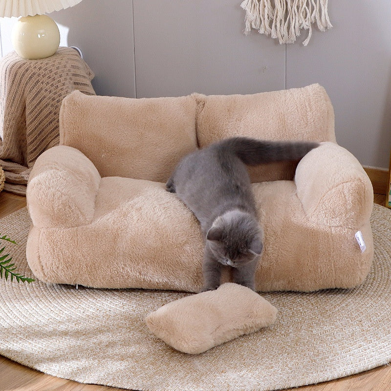 Luxury Bed Sofa Pet Bed for Small Medium Dogs Cats Comfortable Plush Puppy Bed Pet Supplies