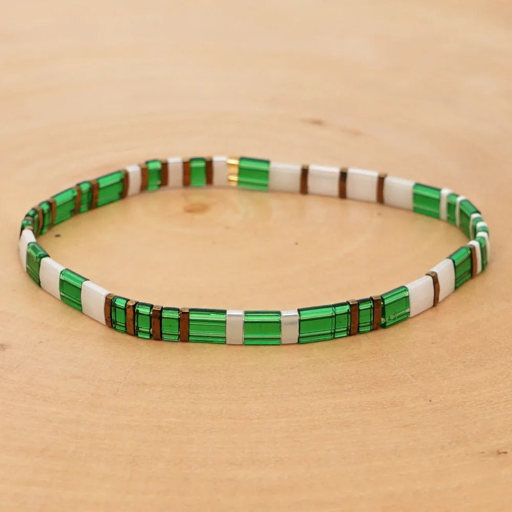 Women's Bohemian Glass Beaded Bracelet – Trendy & Elegant