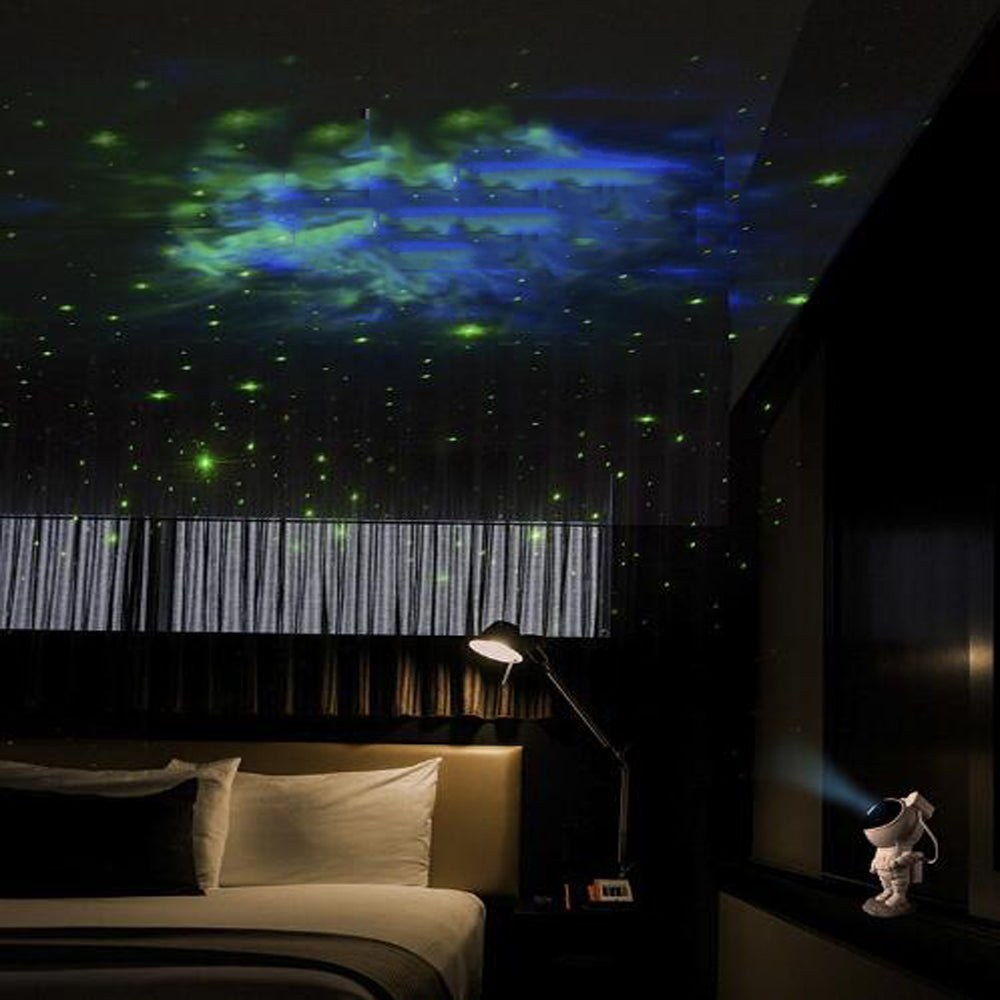 Astronaut Galaxy Starry Sky Projector Nightlight USB Atmosphere Bedroom Table Lamp