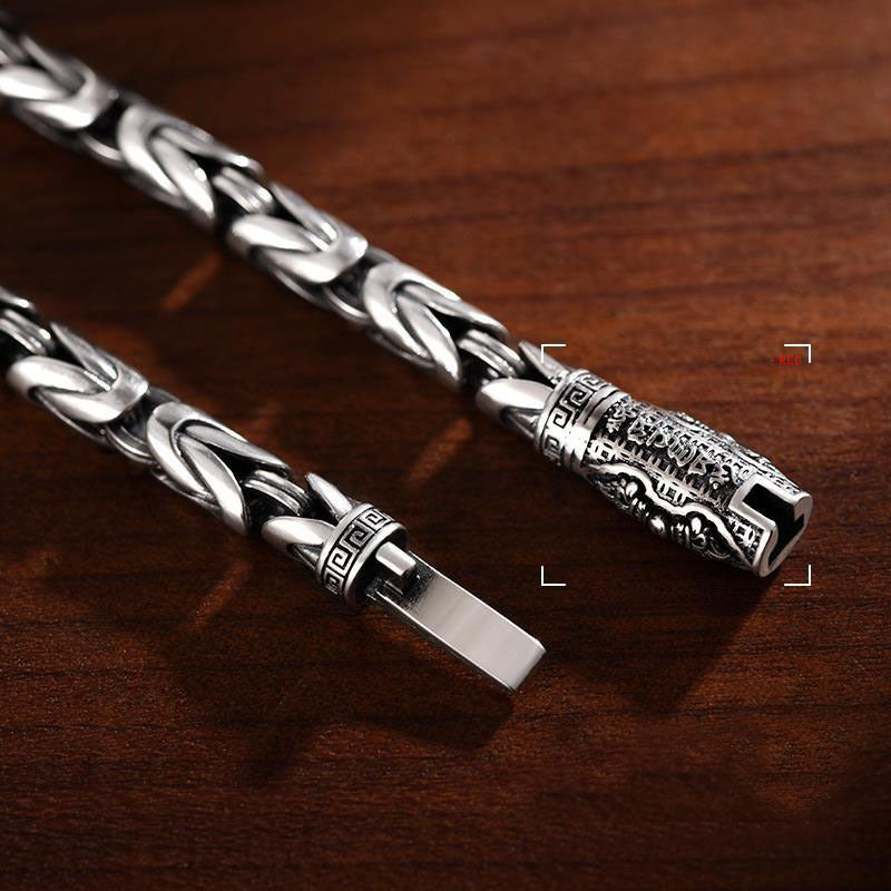 Retro Fashion Men's Safety Woven Bracelet