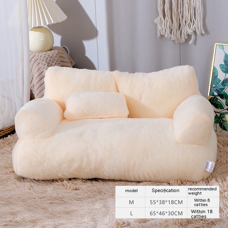 Luxury Bed Sofa Pet Bed for Small Medium Dogs Cats Comfortable Plush Puppy Bed Pet Supplies