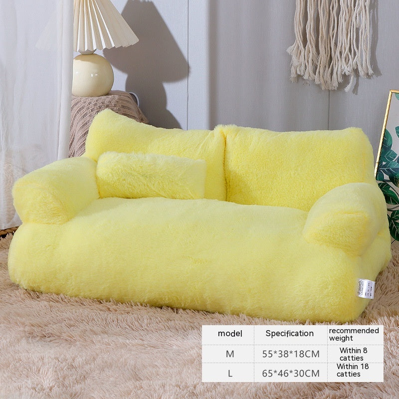 Luxury Bed Sofa Pet Bed for Small Medium Dogs Cats Comfortable Plush Puppy Bed Pet Supplies
