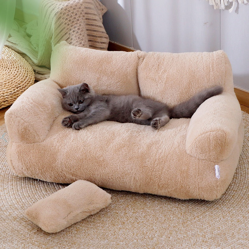 Luxury Bed Sofa Pet Bed for Small Medium Dogs Cats Comfortable Plush Puppy Bed Pet Supplies