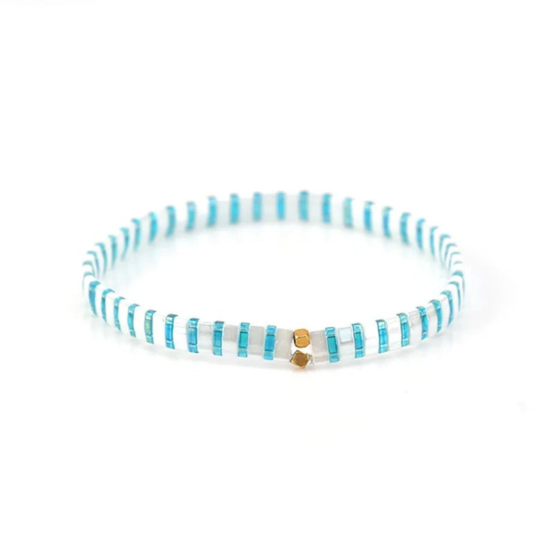 Women's Bohemian Glass Beaded Bracelet – Trendy & Elegant