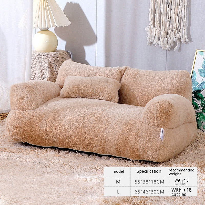 Luxury Bed Sofa Pet Bed for Small Medium Dogs Cats Comfortable Plush Puppy Bed Pet Supplies