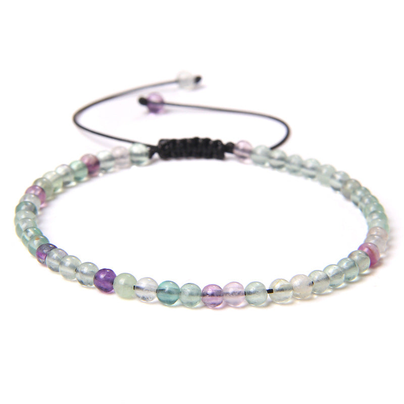 Fashion Personality 4mm Beading Bracelet Weaving