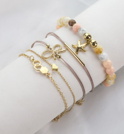 Bohemian Bracelets & Bangles Set – Vintage Beaded Boho Charm Jewelry for Women