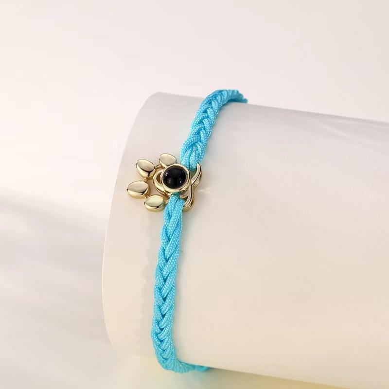 New Dog Claw Projection Languages I Love Your Photo Engraved Bracelet