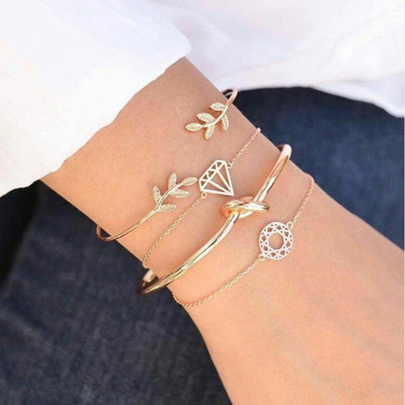 Bohemian Bracelets & Bangles Set – Vintage Beaded Boho Charm Jewelry for Women