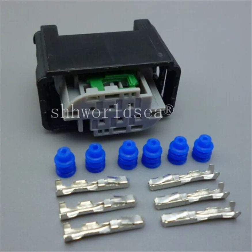 Shhworldsea 1pcs 6 pin car Accelerator Pedal Plug 1-967616-1 7M0 973 119 For BENZ BMW Throttle Valve Sensor Connector plug