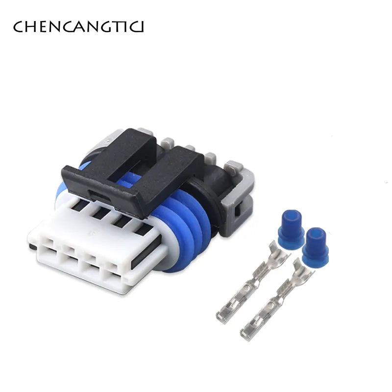 1 Set 4 Pin Auto Waterproof Wire Connector Electrical Intake Temp Pressure Sensor Plug for VW BMW Toyota Nissan