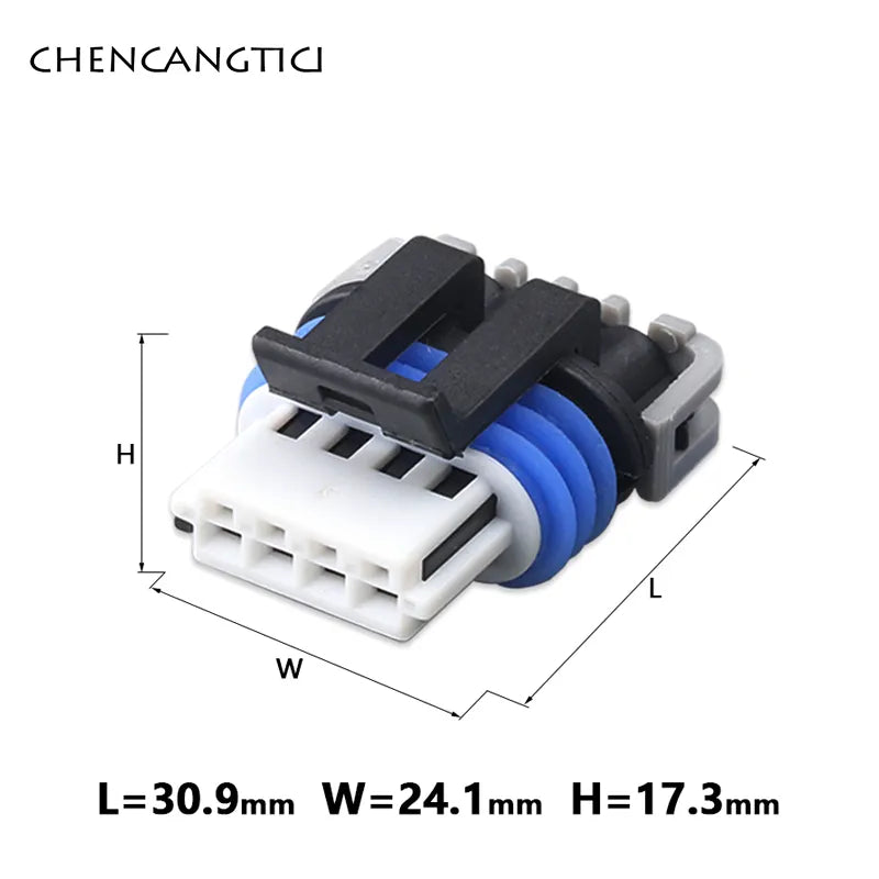 1 Set 4 Pin Auto Waterproof Wire Connector Electrical Intake Temp Pressure Sensor Plug for VW BMW Toyota Nissan