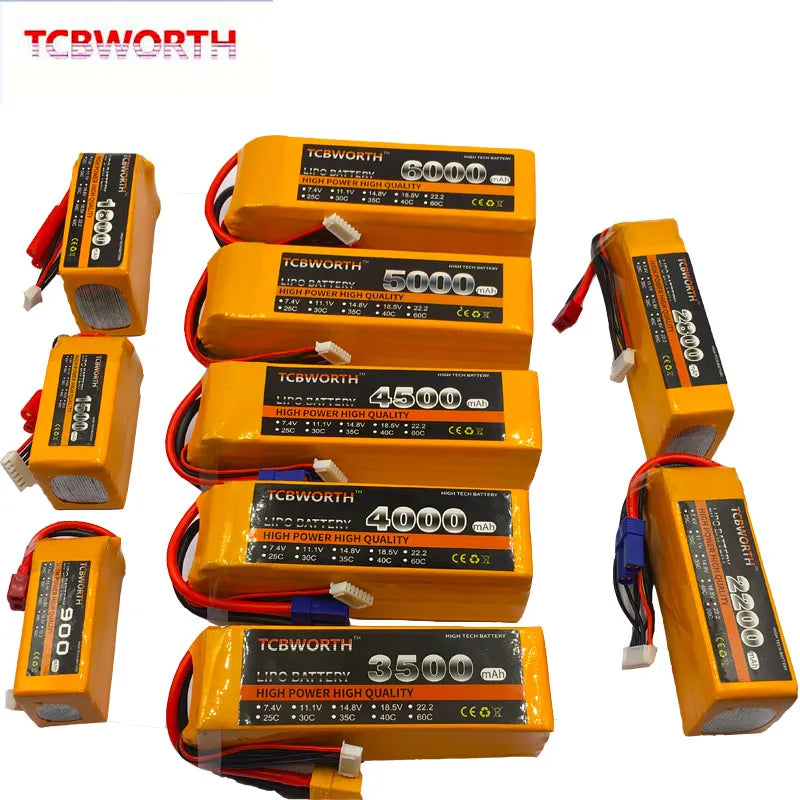 22.2V RC Airplane LiPo Battery 6S 3500mAh 4000mAh 4500mAh 5000mAh 5200mAh6000mAh 30C 40C 60C For RC Helicopter Drone Car 6S AKKU