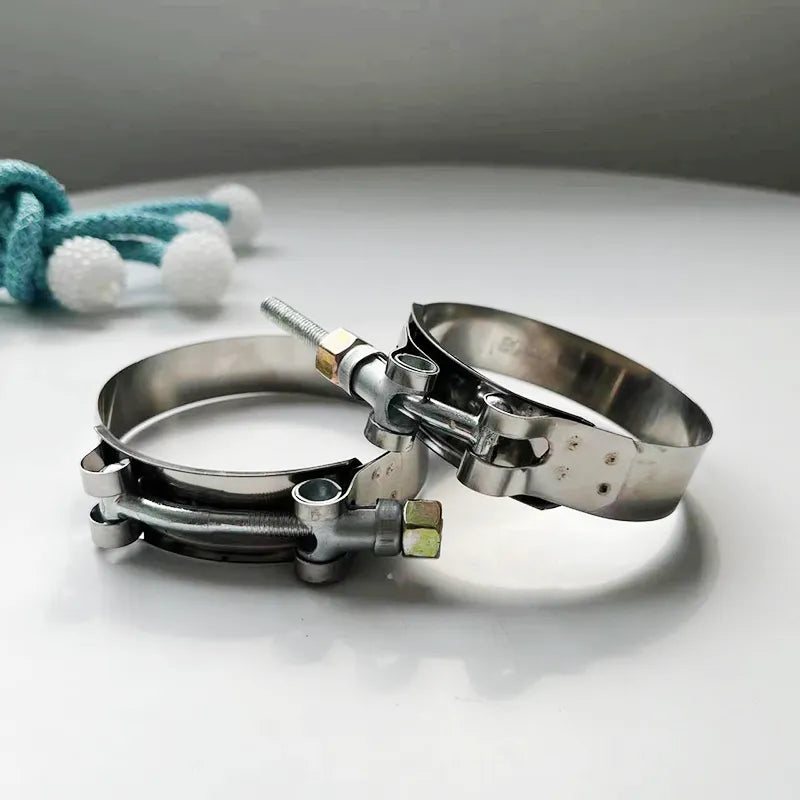 304 Stainless Steel Strengthens The Hose Clamp Turbo Super Charger T-Bolt Clamp Silicone Hose T-Bolt Clamp Fuel Hose Clips