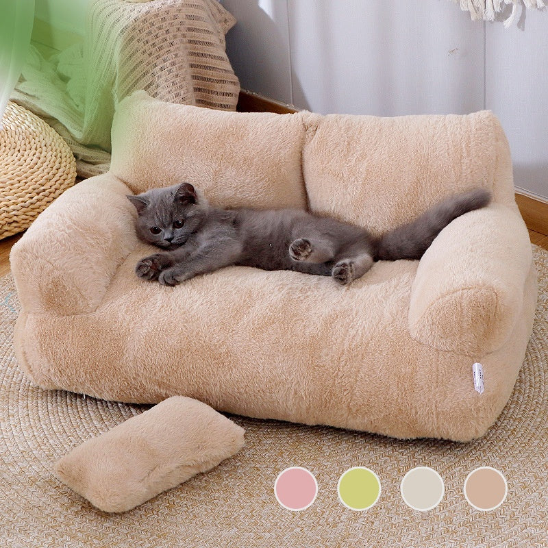 Luxury Bed Sofa Pet Bed for Small Medium Dogs Cats Comfortable Plush Puppy Bed Pet Supplies