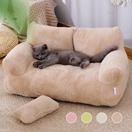 Luxury Bed Sofa Pet Bed for Small Medium Dogs Cats Comfortable Plush Puppy Bed Pet Supplies