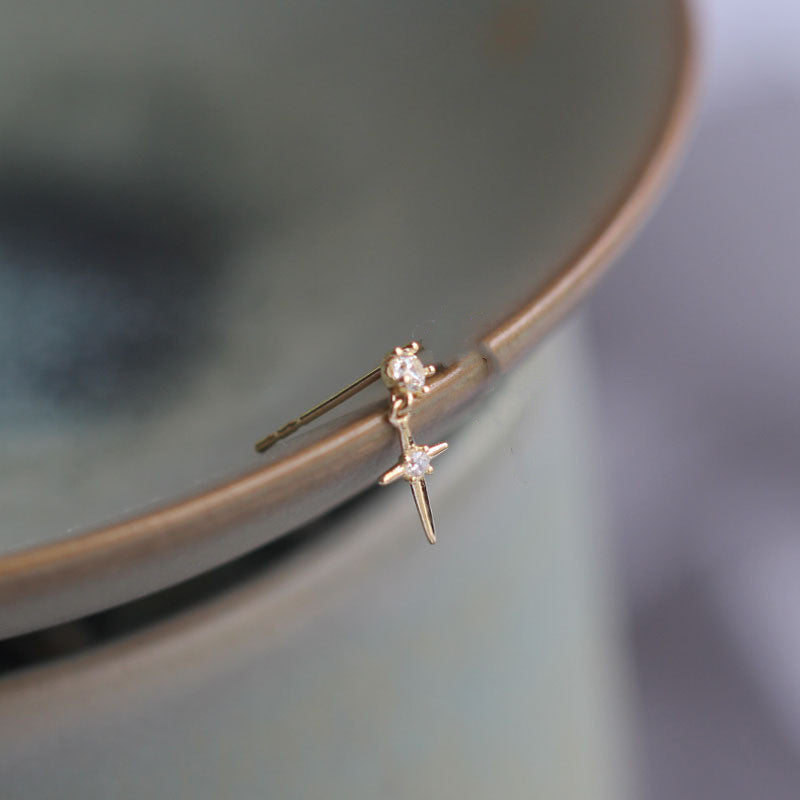 Simple And Personalized, Starry And European Casual Style Earrings And Earrings
