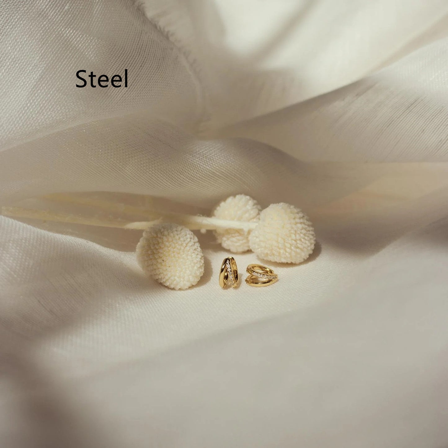 All-matching Irregular Personality Double Layer Small Circle Superimposed Earrings