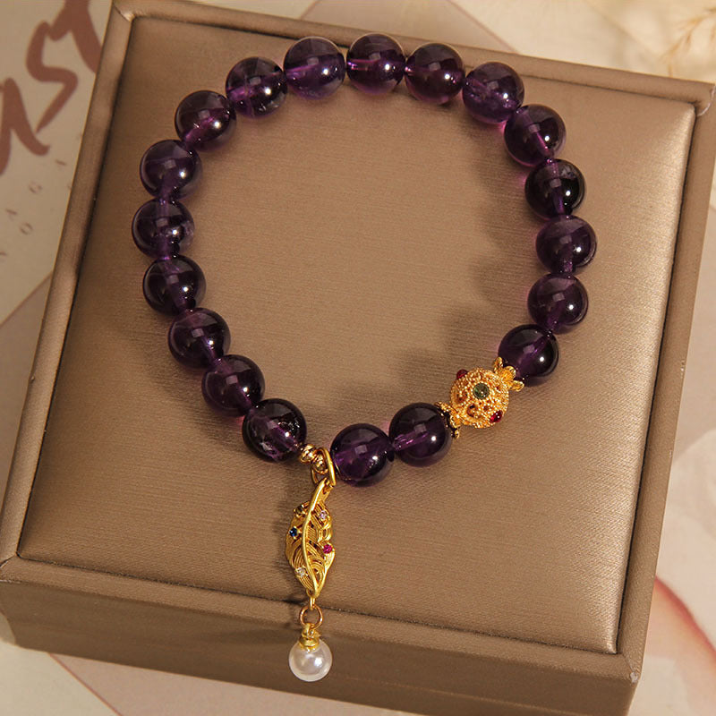 Fashion Retro Purple Crystal Bracelet