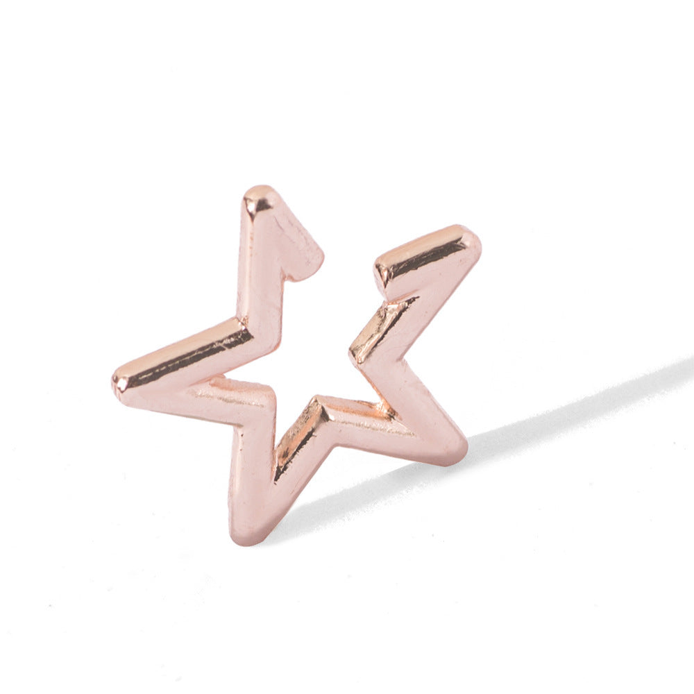 Fashion Alloy Pentagram Ear Clip