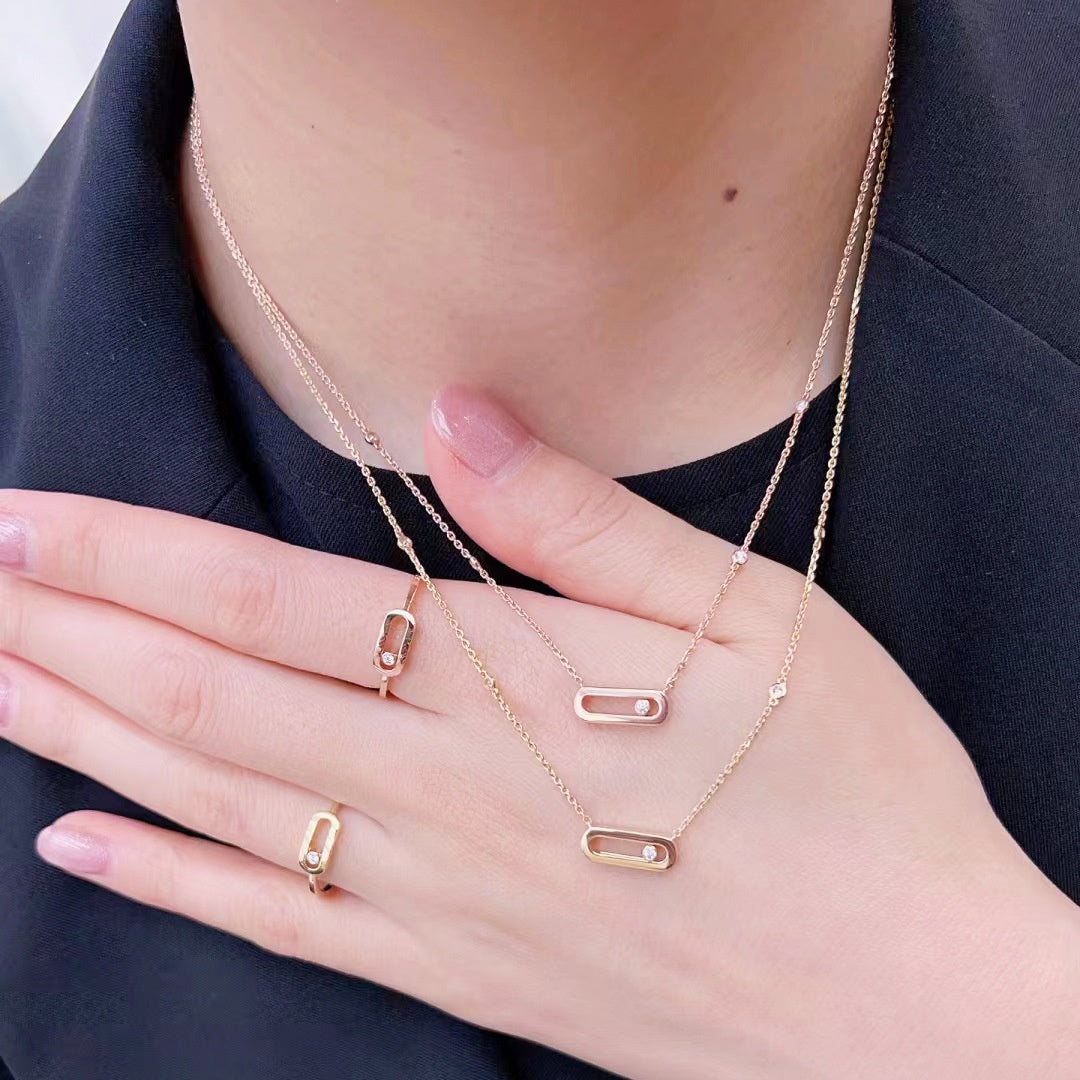 Creative Simple Geometric Pendant Clavicle Chain Female