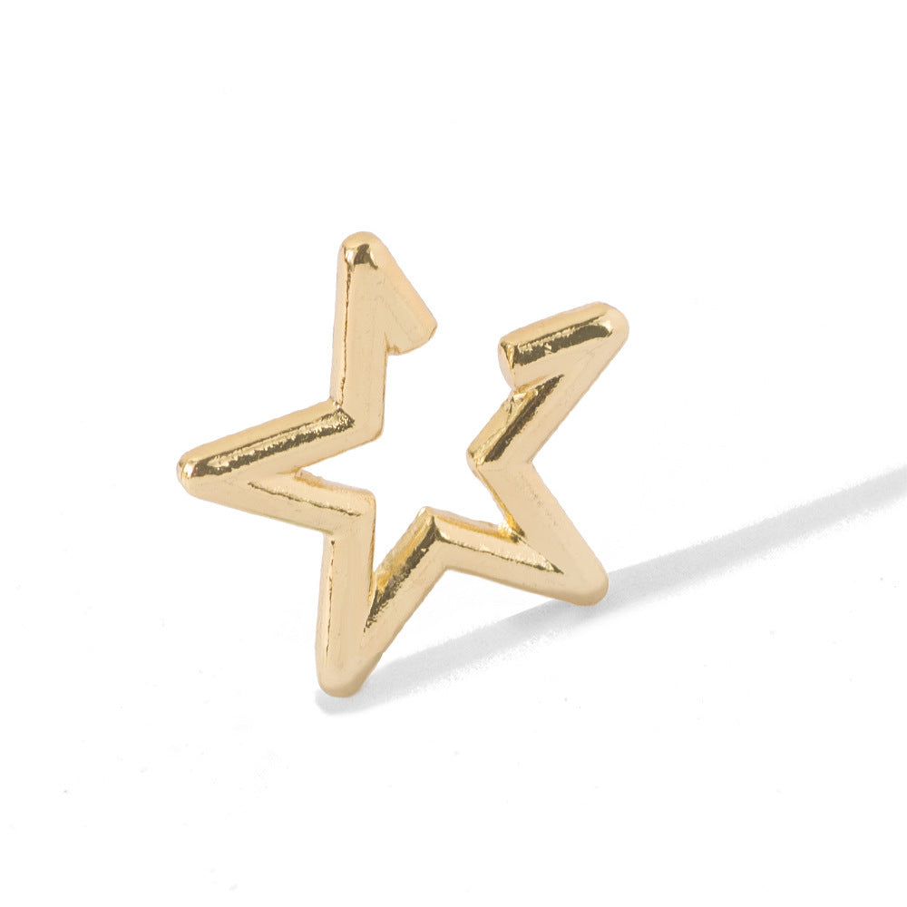 Fashion Alloy Pentagram Ear Clip