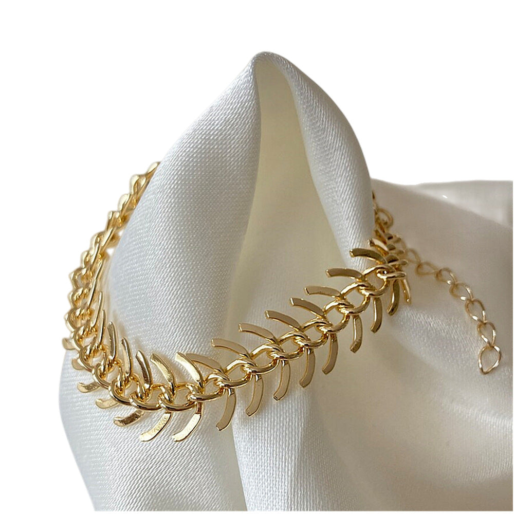 Personality Thick Fishbone Chain Bracelet