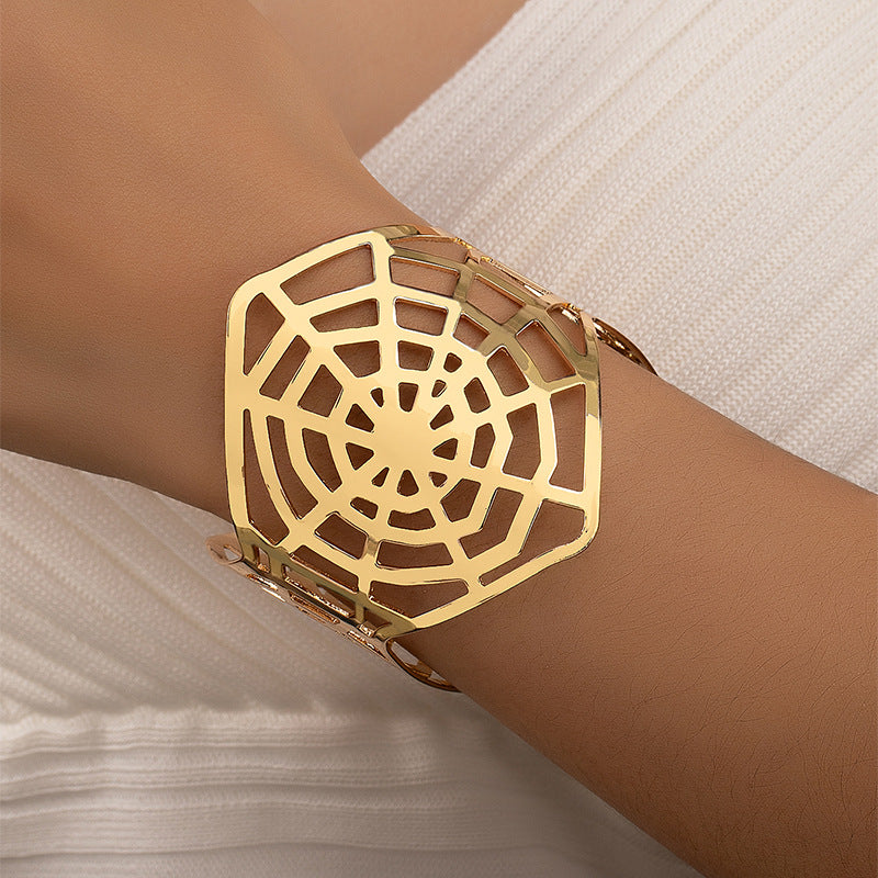 Spider Web Design Hollow Bracelet