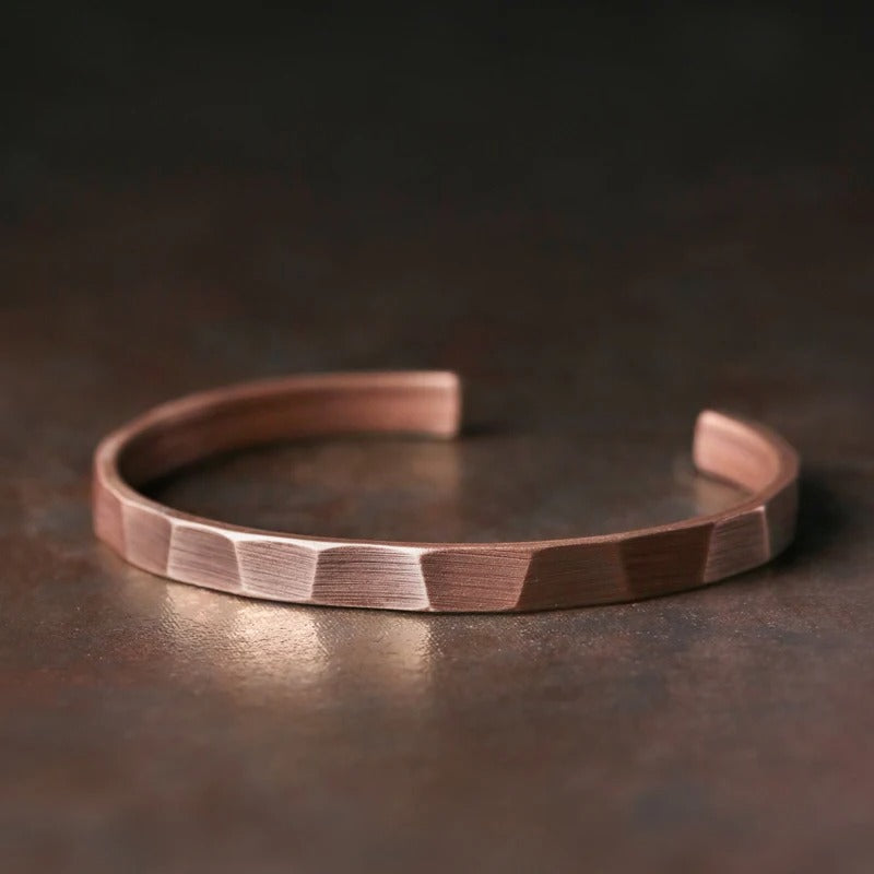 Stainless Steel Pure Copper Handmade Metal Bracelet