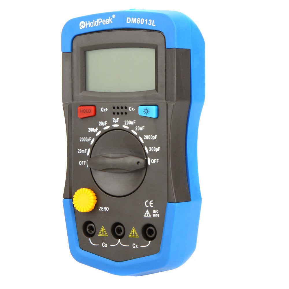 Capacitance and inductance meter backlight display