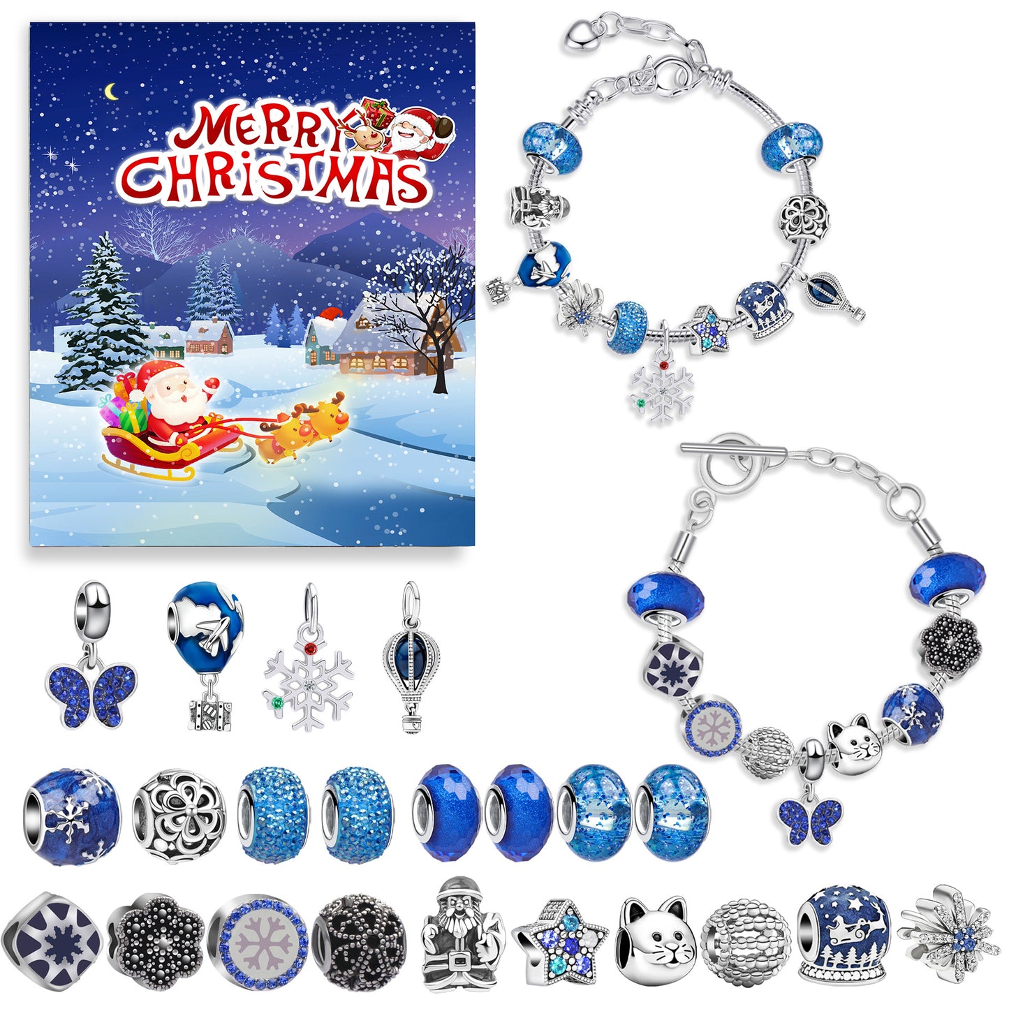 Blue Christmas Sled Blind Box Set