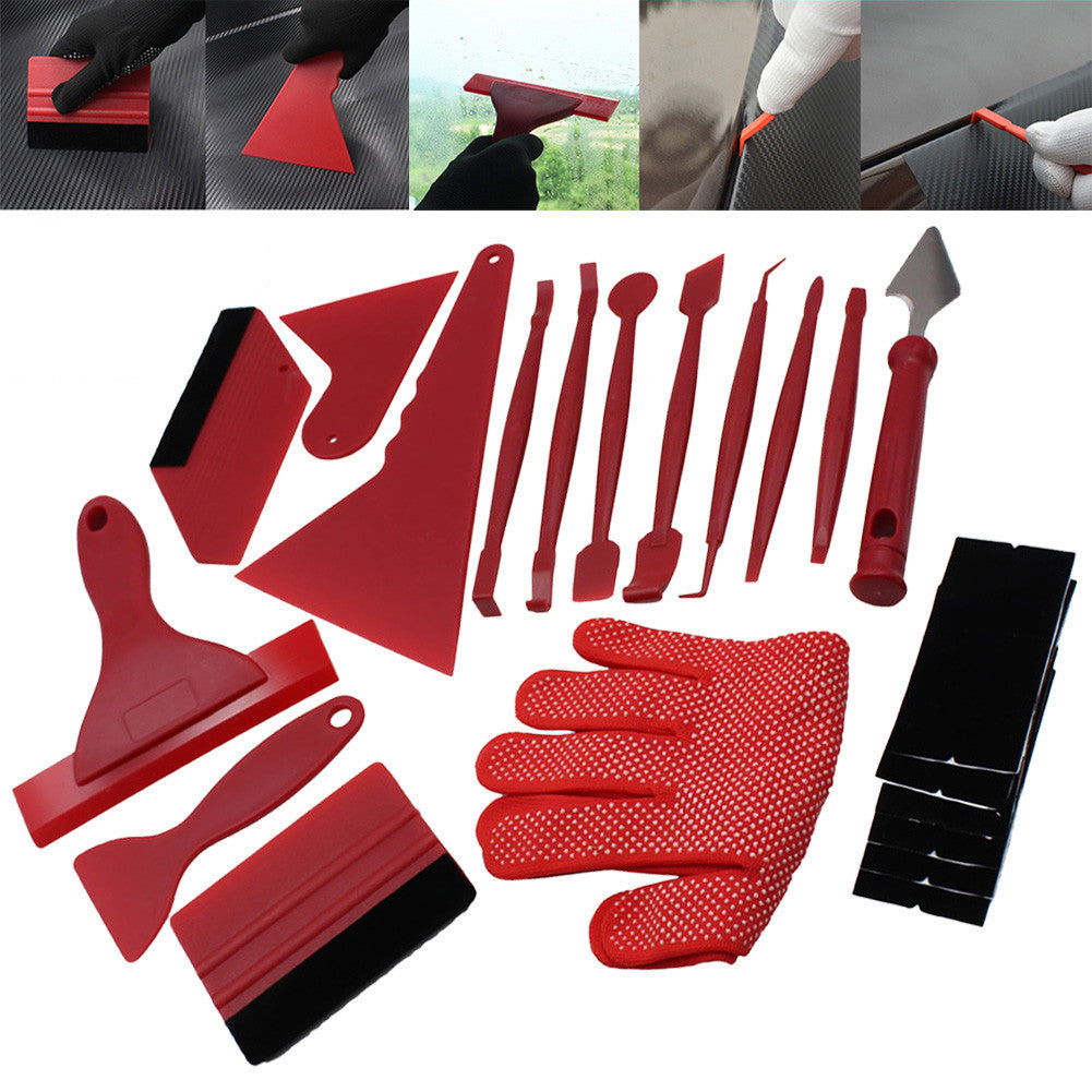 21 Sets Of Car Filming Tools, Color-Changing Film, And Beautiful Seam Scraper, Advertising Film Remover, Scraper Tool