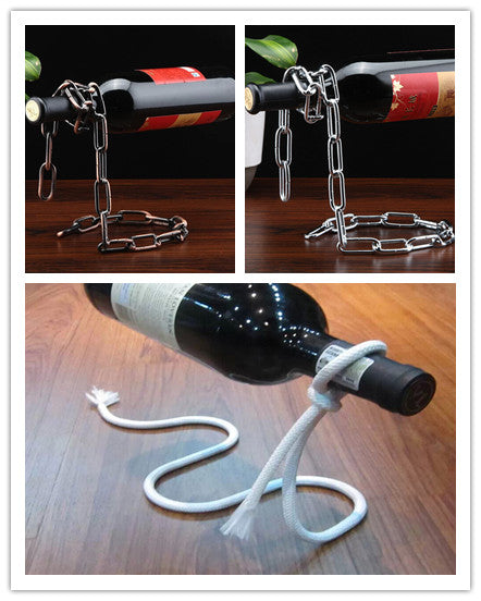 Floating Wine Holder Wine Rack Bracket Wine Bottle Holder Home Decoration Stand Shelf Table Decor Display Gift