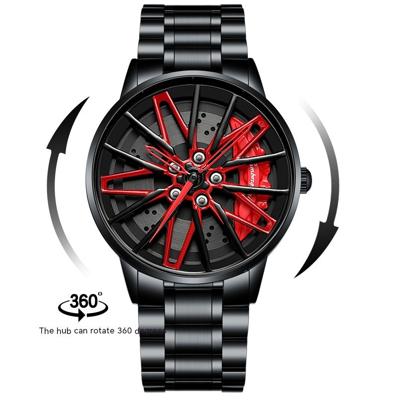 Rotating Wheel Watch Three-Dimensional Hollow