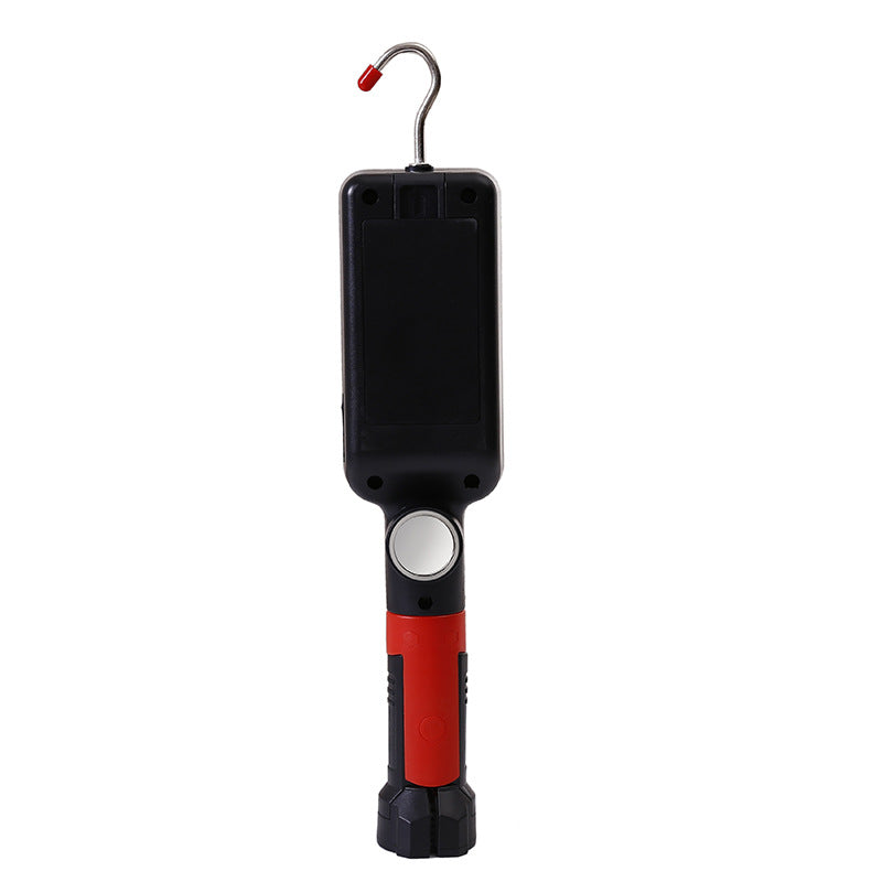 Portable Flashlight With Magnet Hook Camping Lamp USB COB Rechargeable 18650 Flashlight