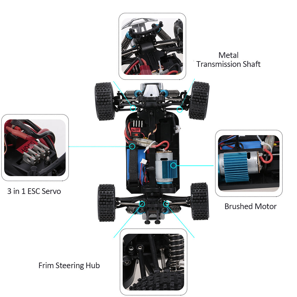 Remote Control Car 1-18 Full Scale Rc Car Model Electric Competition High Speed