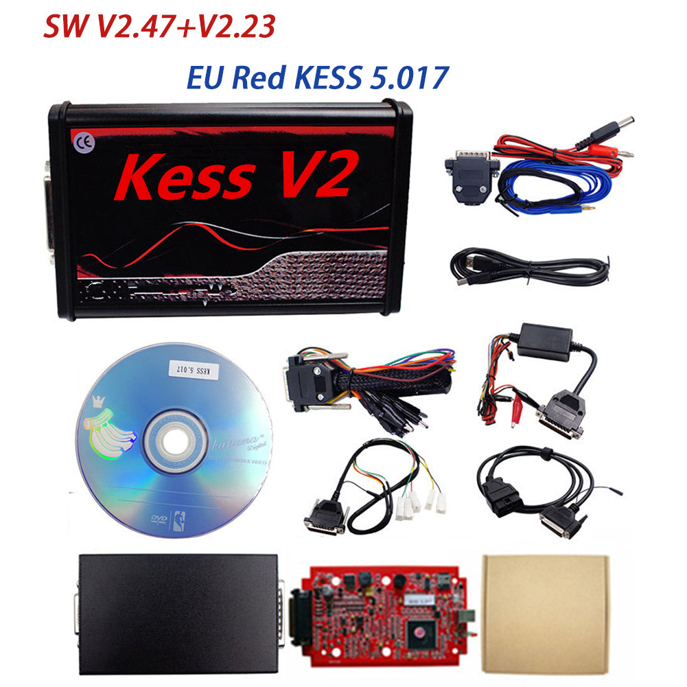 Kess V2 5.017 OBD2 ECU Programming Tool Kess V5.017 OBD2 Kit for Cars Trucks Tractors Programmer