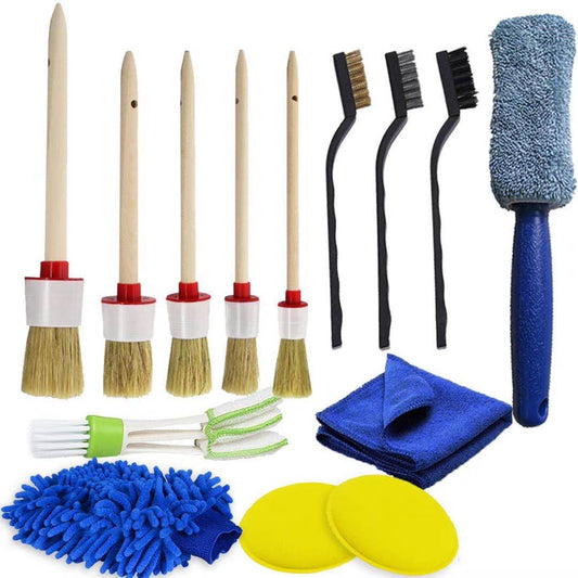 14-Piece Tire Brush Car Sponge Brush