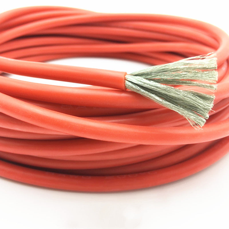 Model Airplane High Temperature Resistant Super Soft Silicone Wire 16AWG14 12 10 8 6awg4 3 25 Square 35 50 Square