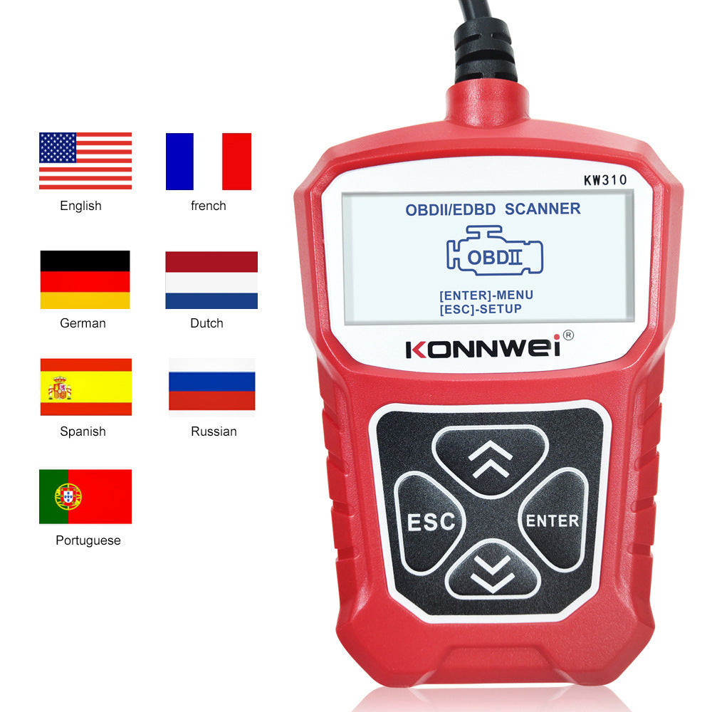 KW310 Car Diagnostic Scanner Scanner Barcode Reader Tool