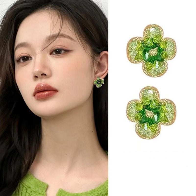 Women's Fashion Jasmine Flower Stud Earrings