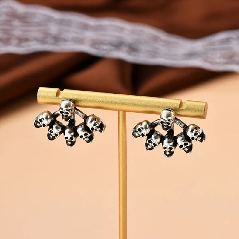 Fashion Style Skull Stud Earrings For Women